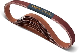 POWERTEC 414208A 1 x 42 Sanding Belts - 80 G...,