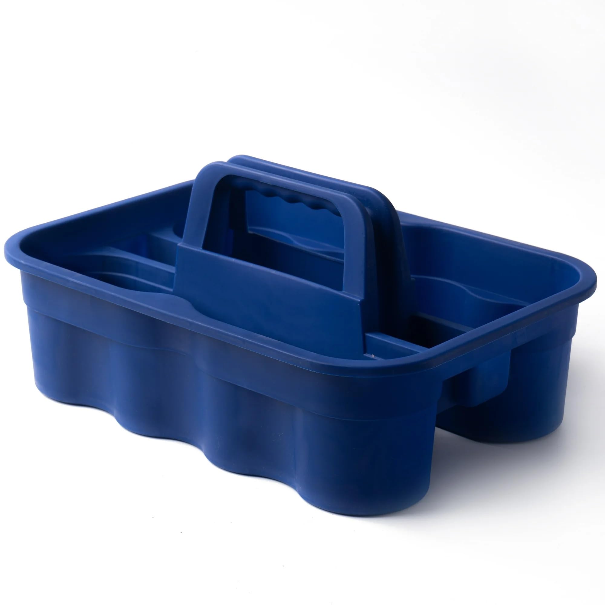 Caddy Bucket | New Model 2-Compartment Industrial Caddy Bucket, Bathroom Caddy Organizer Basket, Bathroom Organizer Basket, Tool Organizer for Cleaning Bathroom & Windows (Blue)