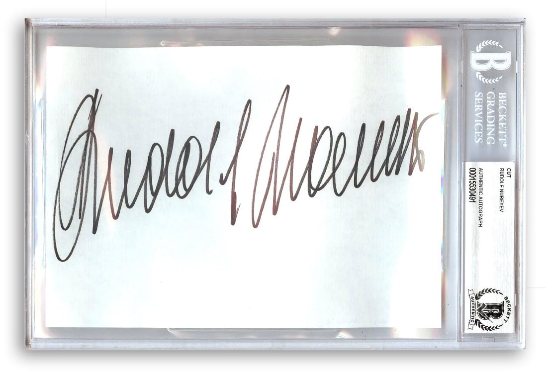 Rudolf Nureyev Signed Autographed Album Page Soviet Ballet Dancer