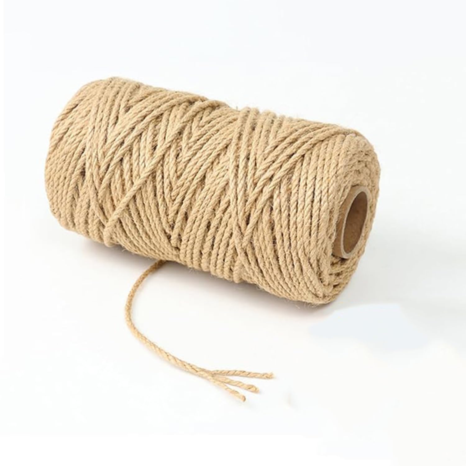 Cat Scratcher Post Sisal Rope, Natural Sisal Hemp Twine String for Cat Tree, Garden Bundling, Repairing, Crafts Packing, DIY Project (8mm x 20 meters,Light brown)