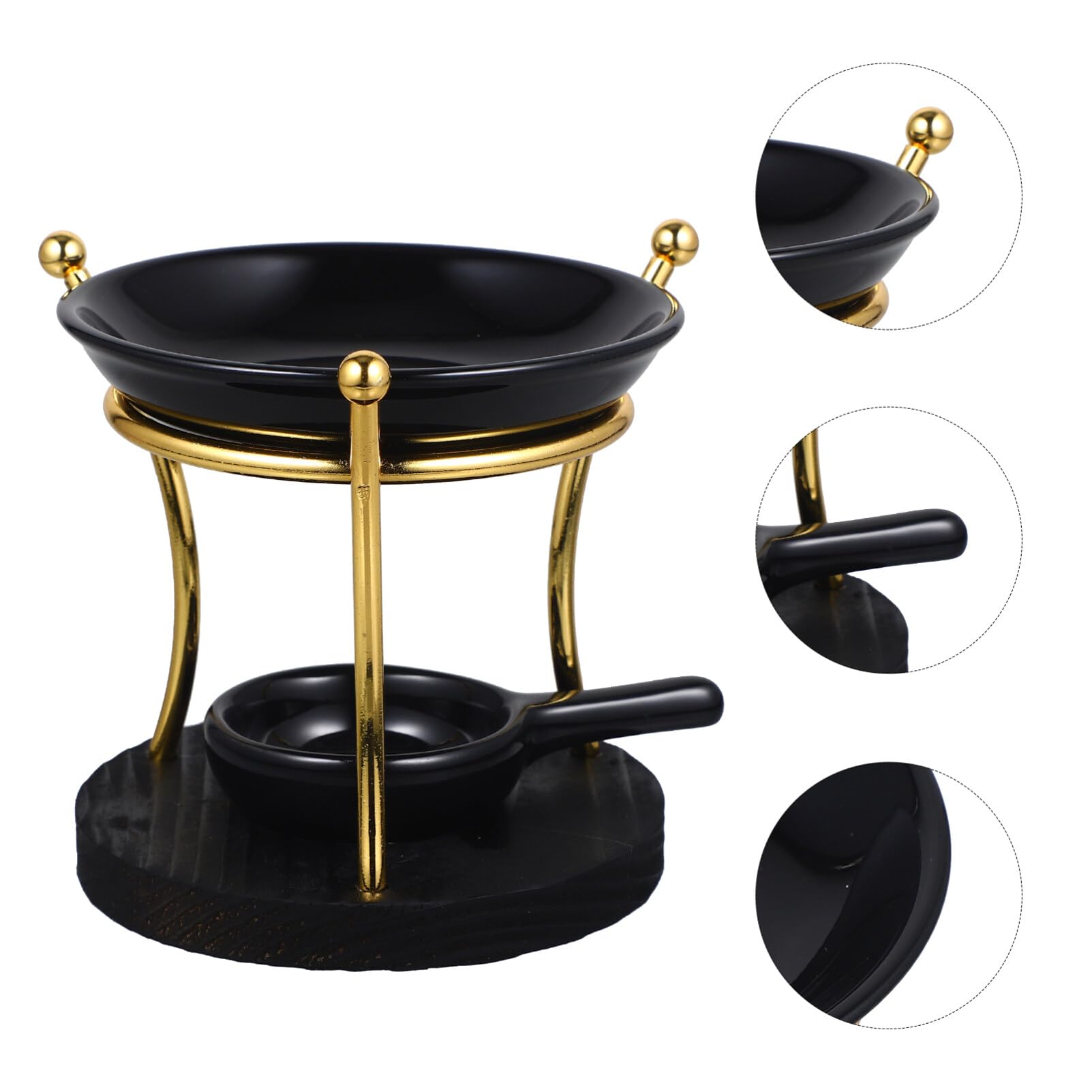 Brûleur Huiles Essentielles Céramique Et Bougeoir Tealight Élégant pour Aromathérapie Et Diffusion De Parfum pour Chambre Salon Yoga Et Décoration Intérieur
