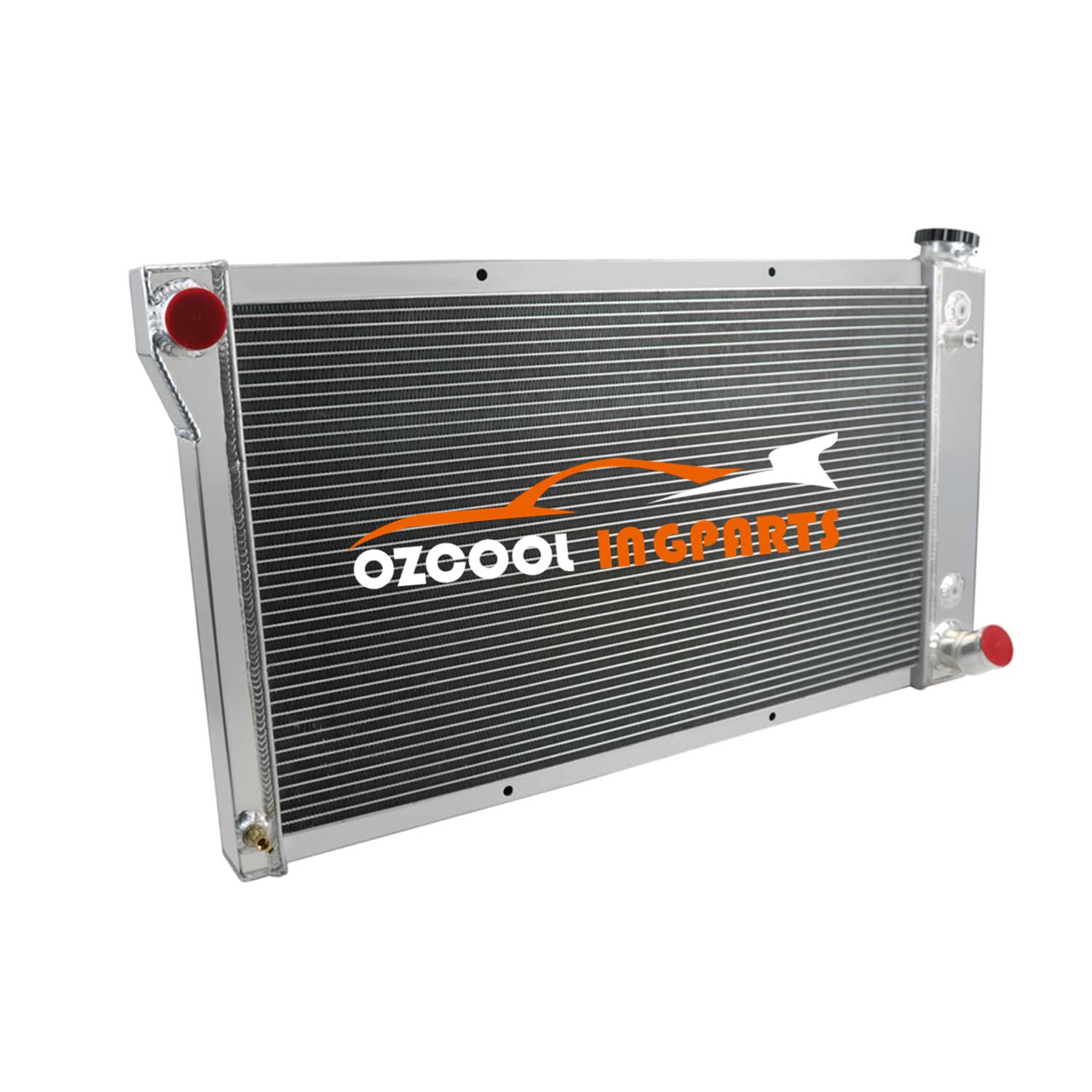 OzCoolingParts4 Row Core Aluminum Radiator for 1967-1972 68 69 70 71 Chevy Blazer/GMC Jimmy C10/C20/K10/K20/K30 S/T 35/3500 K5/K15/K1500 Pickup Truck (4 row core)