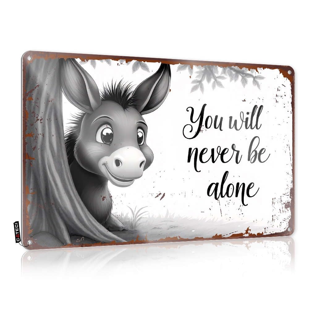 Farmhouse Signs Birthday Cool You Will Never Be Alone For Patio - Door Customizable(30X40CM)