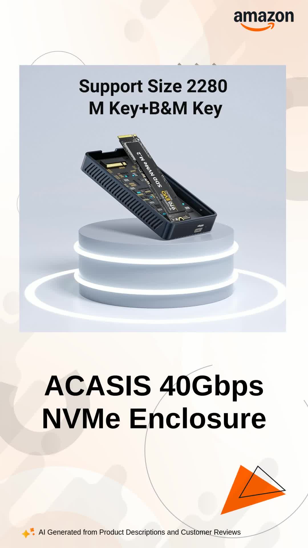 ACASIS 40Gbps M.2 NVMe SSD Enclosure TBU405