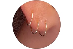 3 Gold Hoop Earrings | Small 14k Gold Filled Loop Earrings for Women