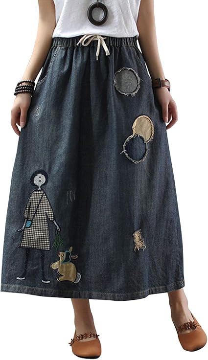 ★E.B.M★ Two-way obi detail denim long skirt EMP2DSK040 Elisha Light Wash Long Denim Skirt – Inherit Co.