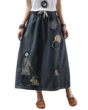 Amazon.com: ebossy Women's Casual Distressed Embroidered