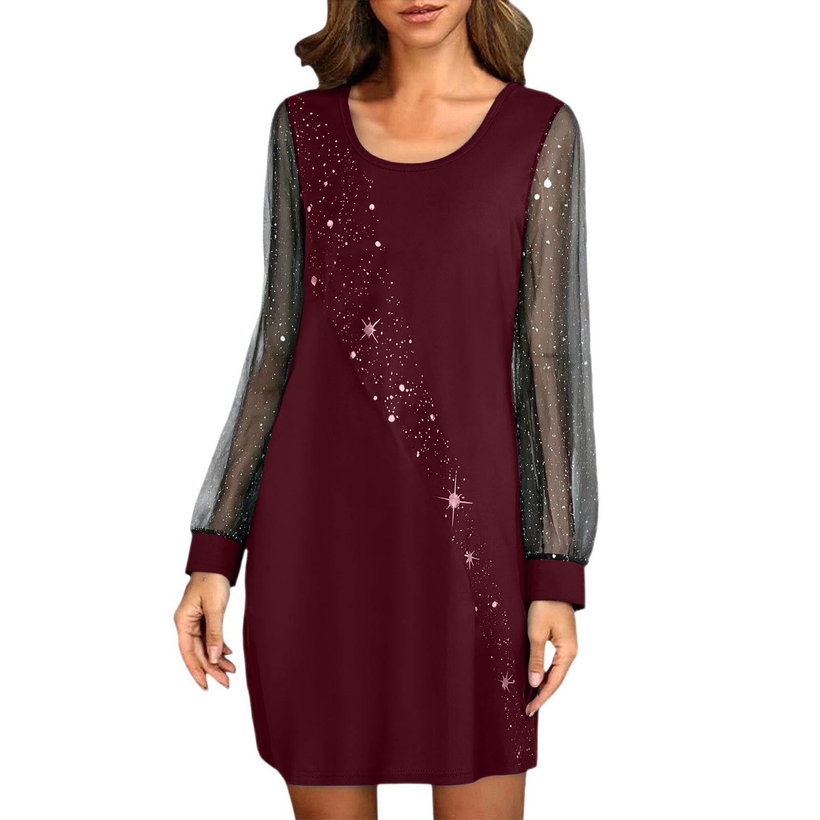 2026 Longue en Transparent élégante décontractée ornée Sequins Paillettes idéale soirées fêtes Jupe Coupe Ronde Motif Polyvalent Quotidien Bureau Vacances Automne Hiver