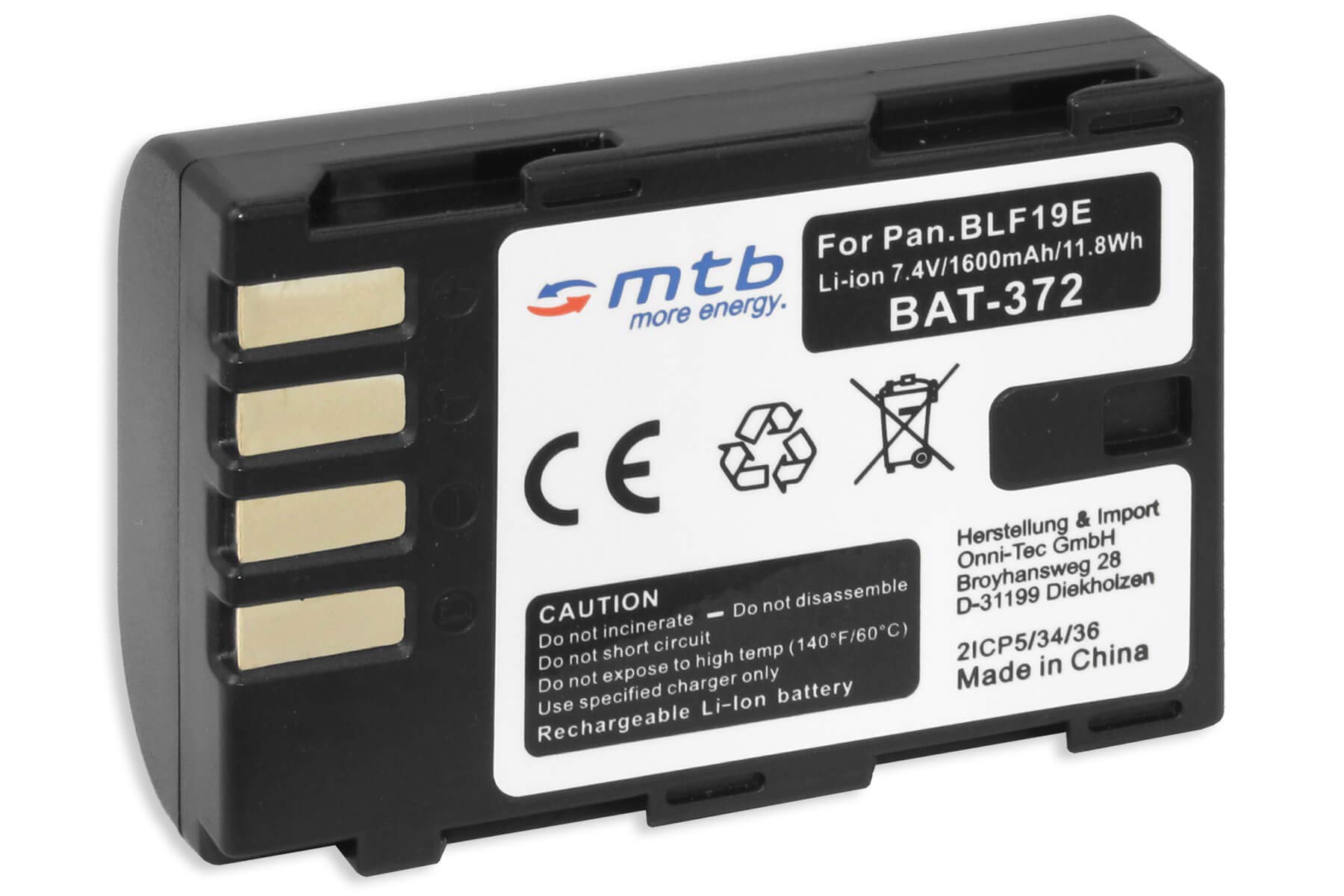 2 Batterie DSTE DMW-BLF19E E Caricatore Doppio USB Con LCD Per Panasonic Lumix DMC-GH3/GH4/G9