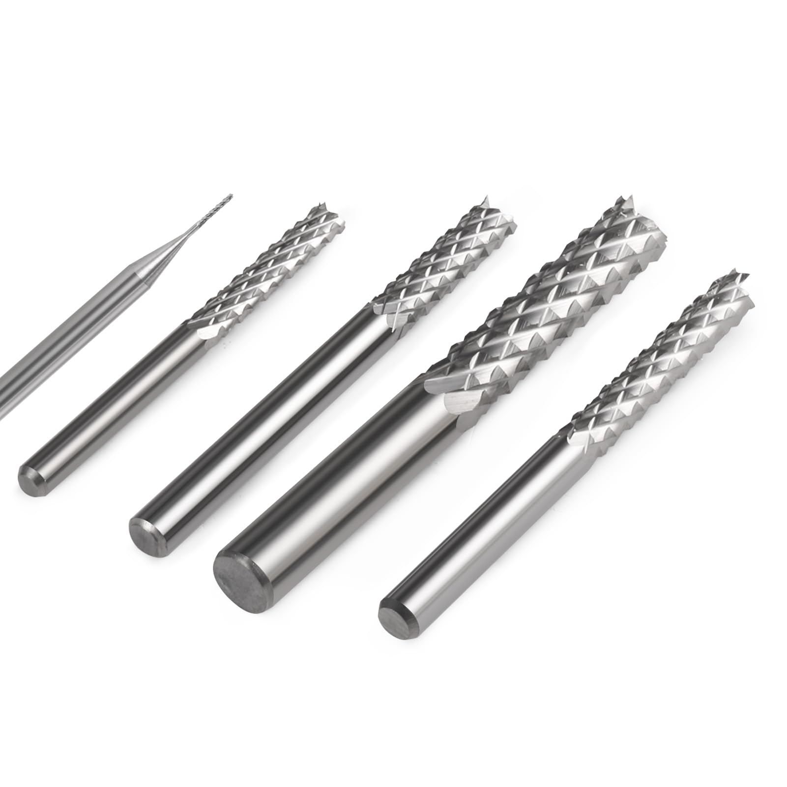 1 Uds. Brocas de grabado de fresa de carburo for enrutador CNC-herramienta de corte de tungsteno de precisión for PCB, madera, acrílico y más(4x4x25x45L)
