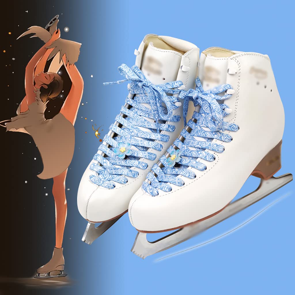 Lacets pour Baskets 1 Paire de Lacets de Patins de Hockey, Lacets for Patins de Hockey et de Glace, Lacets de Patins à roulettes de Hockey sur Glace, Polyester/Coton.