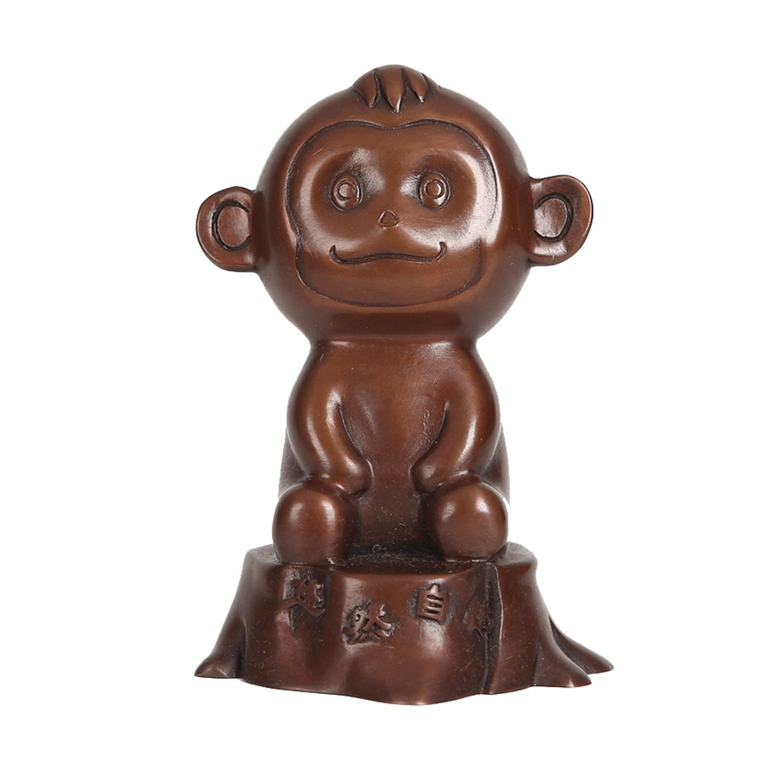 Statue de Singe en cuivre, le cadeau idéal d'artisanat de collection Feng Shui pour la maison