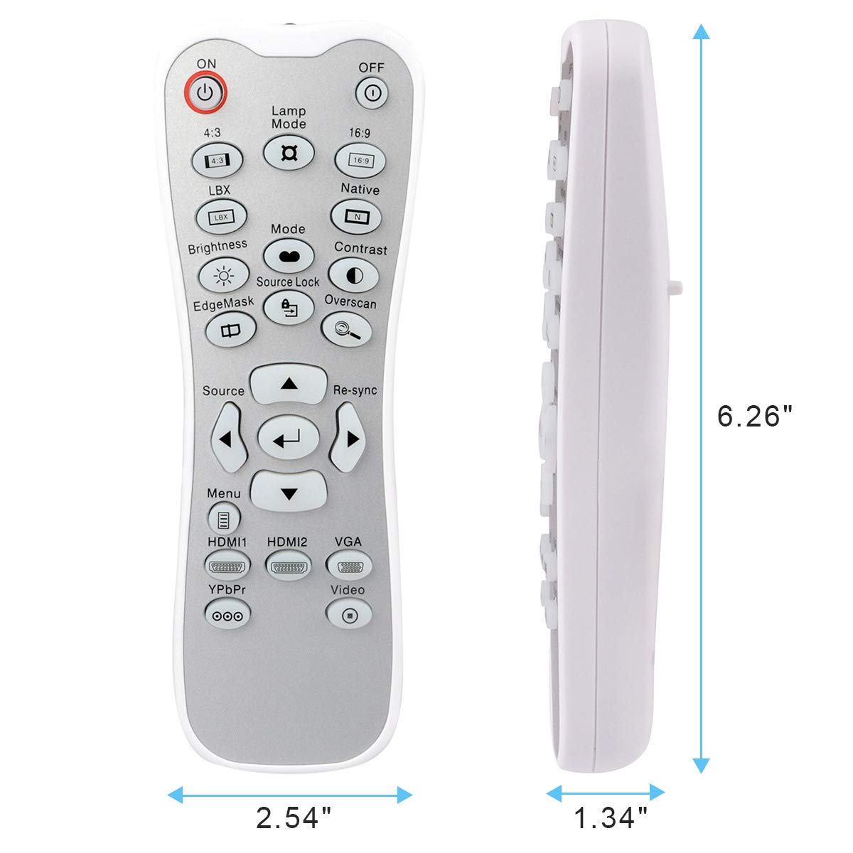 BR-3042B - Mando a distancia L-27-5KEY para Optoma HD180 HD20 HD200X HD200X-LV HD20-LV HD21 HT1081 HD22 HD2200 HD23 VDHDNG VDHDNZ