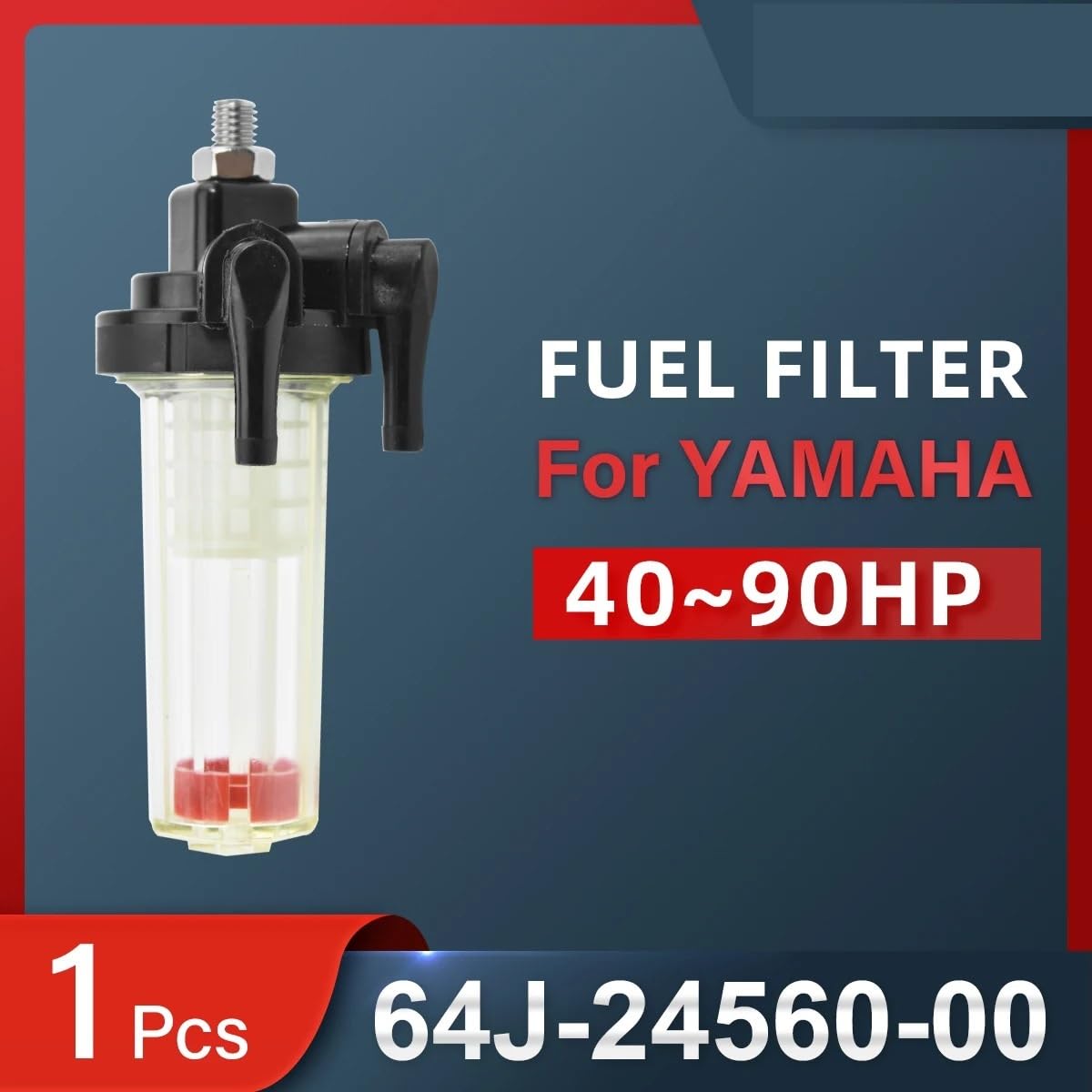 Filtro De Combustible Diésel para Coche, Compatible con Separador De Agua para Motores Fueraborda Yamaha De 40 CV, 55 CV, 60 CV, 75 CV, 80 CV, 85 Cvpara​​90 CV. Número De Pieza: 64J-24560-00.