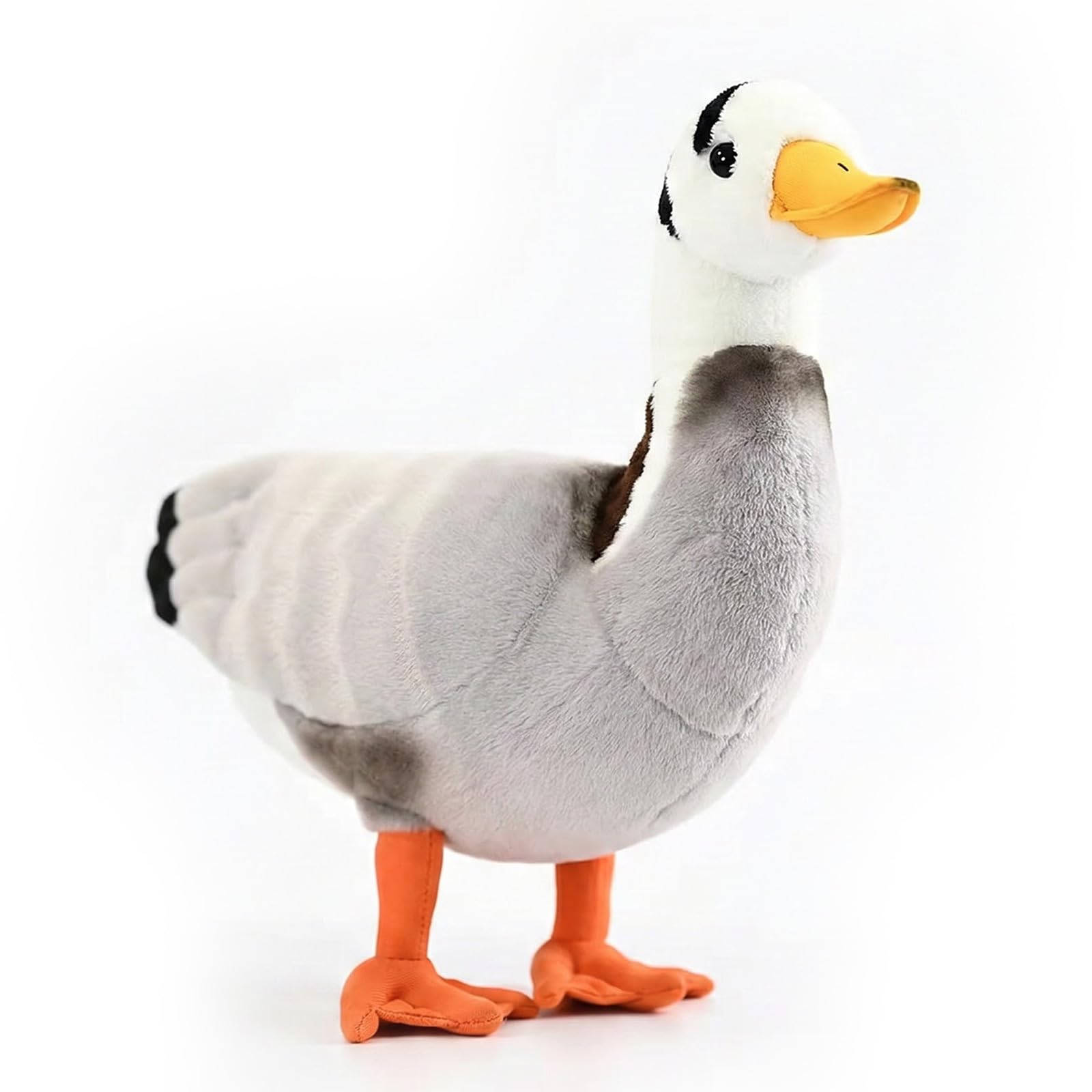 PuffPurrs Bar-headed Goose Plush – Lifelike 13in Migratory Bird Toy, Realistic Wild Goose Plush Gift for Nature Lovers — image 1