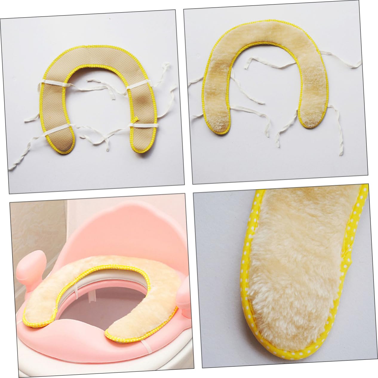 2pcs Toilet Seat Cushions Soft Toilet Seat Ring for Boy Girl Non-Slip Portable Design for Easy Potty Training Fit for Standard