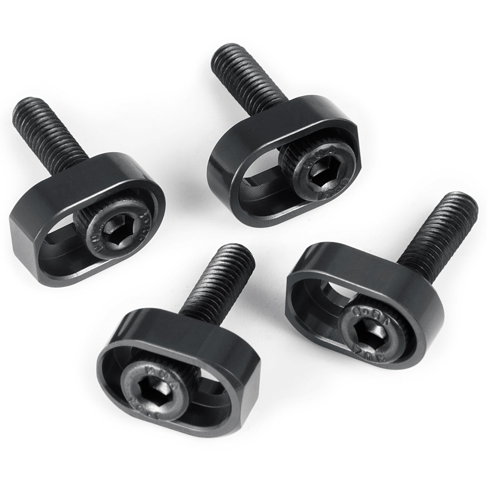 RCHUBAM TRX X-MAXX RC Shims with Screws 4Pcs RC Motor Mount Washers Shims Compatible with 1/5 Scale TRX X-MAXX 6S 8S XRT 8S RC Truck (Black)