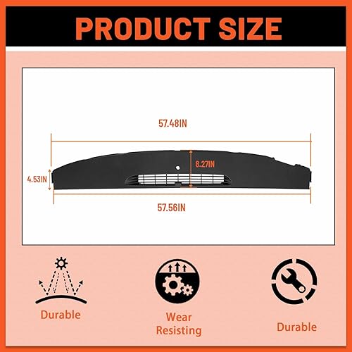 Miniatura 4 de ECOTRIC Panel de salpicadero compatible con Chevy Silverado/Suburban/Tahoe 2007-2013, GMC Sierra/Yukon/Avalanche, Cadillac Escalade repuesto para