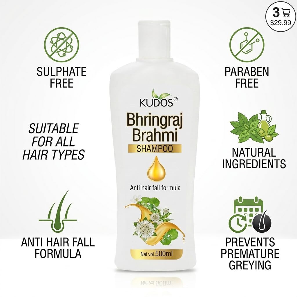 Bhringraj & Brahmi Shampoo 500ml For Men & Women 1