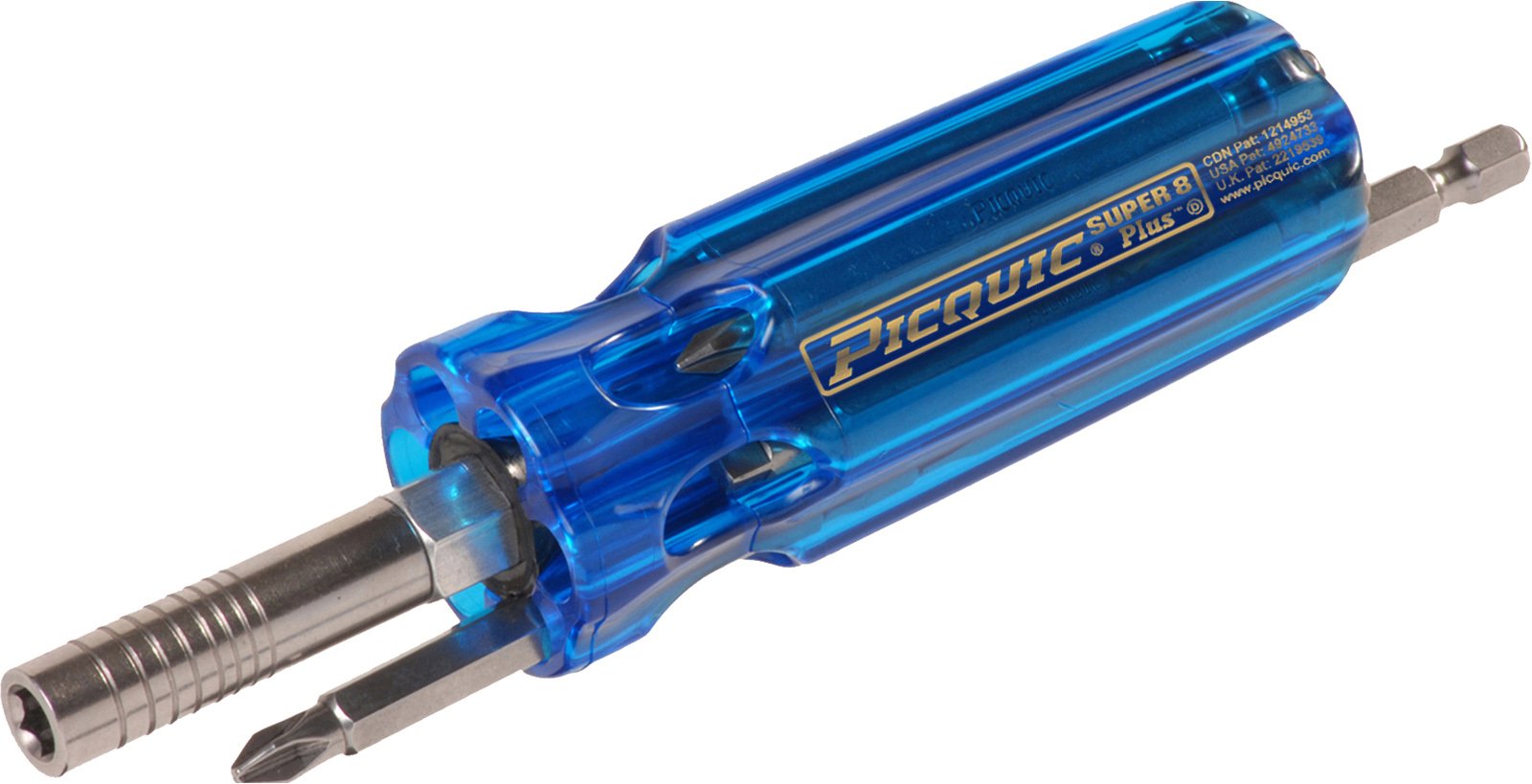 Picquic 98880 Super 8 Plus Nut Drivers, Electric Blue