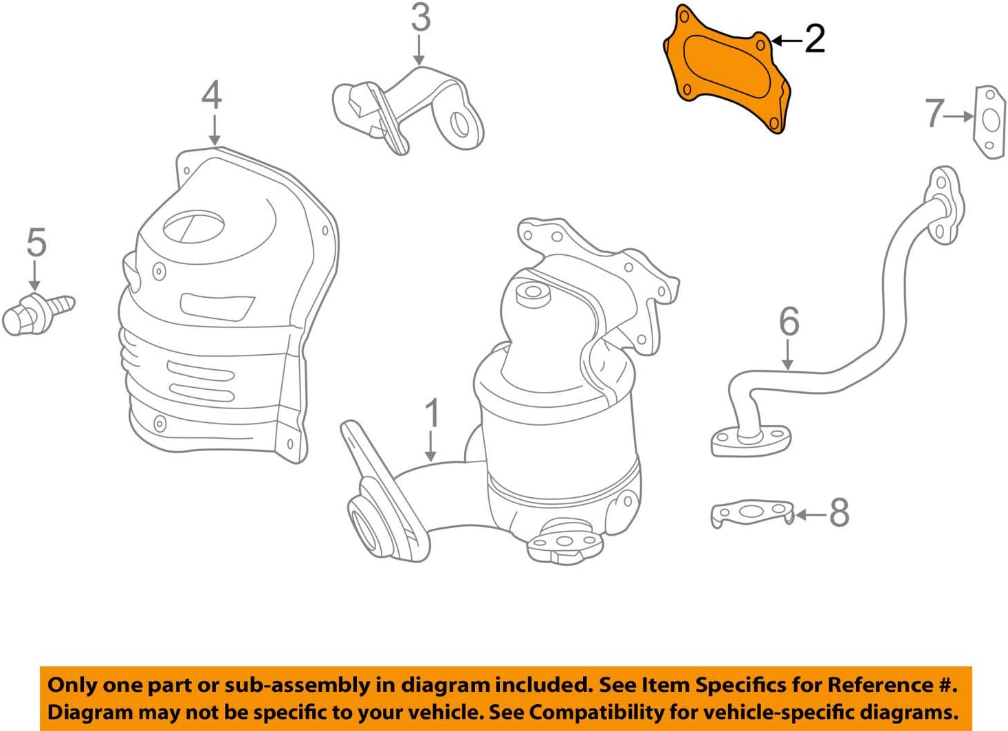 Genuine Honda 18115-RB0-004 Converter (Nippon Leakless) Gasket