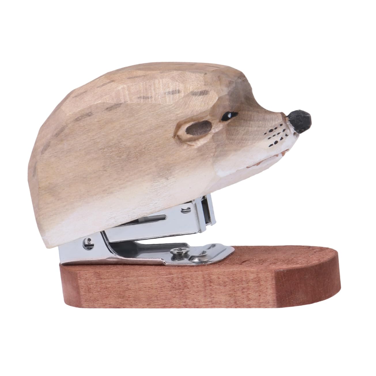 EXCEART 3pezzi Cucitrice Manuale Portatile Legno Forma Di Riccio Elegante Macchina Per Cucire Libri e Cancelleria Per Scuola e Ufficio Soluzione Creativa Per Studenti e Professionisti