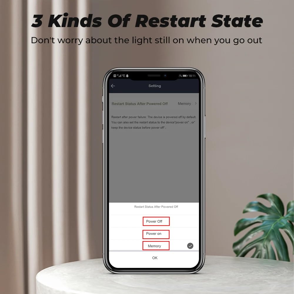 Presa connessa WiFi 20 A-Smart Plug contatore di energia, compatibile con Alexa, Google Home, Tuya, monitoraggio del consumo di energia e protezione da sovratensione, controllo dell'app Smart Life-240