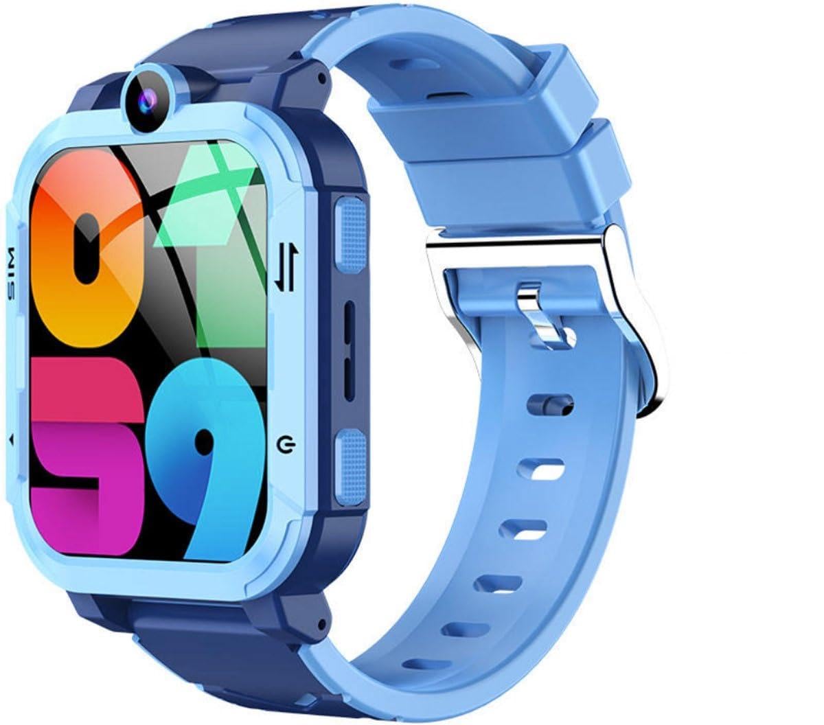 Voltura Children's Smartwatch with GPS and SIM – 4G Children's Smartwatch – Video Calls, SOS, HD Camera, WhatsApp and SMS – GPS Locator – Compatible with Android iOS – Includes SIM – Blue