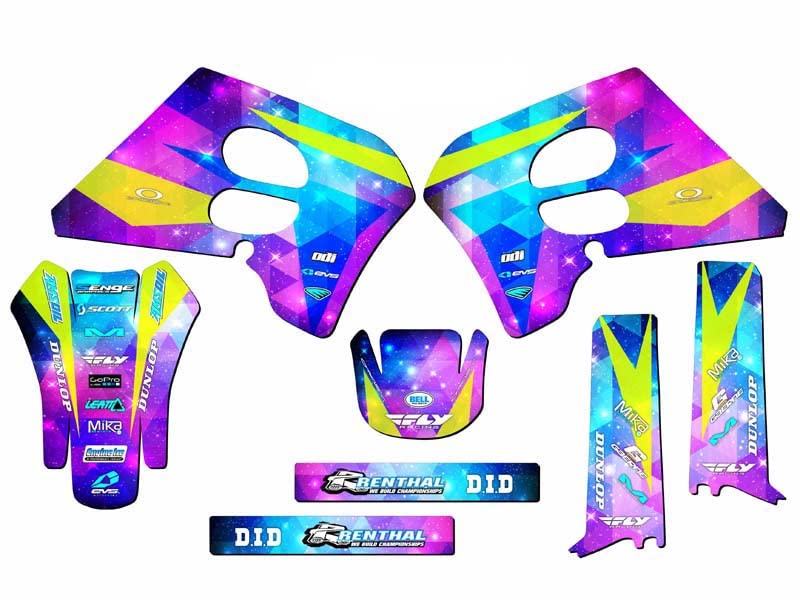 1993-1995 RM 125/250, Space Kadet Base Graphics Kit, Senge Graphics, Compatible with Suzuki.