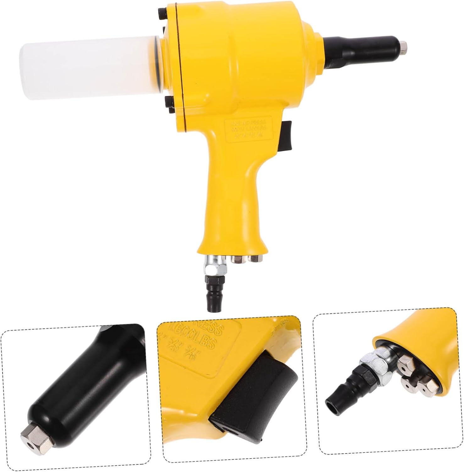 Alipis 2-Claw Air Riveter Industrial Pneumatic Riveting Tool Handheld Air Hydraulic Riveter for Fast Efficient Nail Insertion