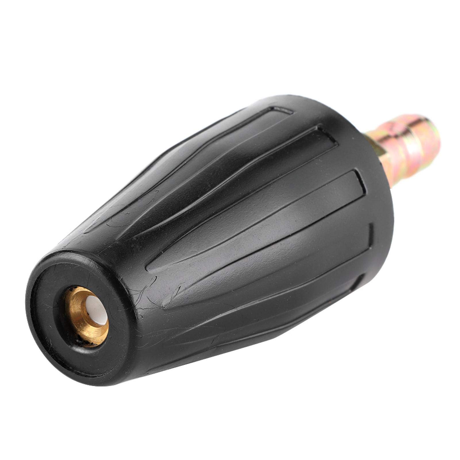 Bediffer Ugello Turbo in Gomma 3600PSI Punta di spruzzo Rotante 1/4 di Pollice in Ottone Massiccio Acciaio Inossidabile efficiente e Potente Strumento di Lavaggio(Aperture 3.0)