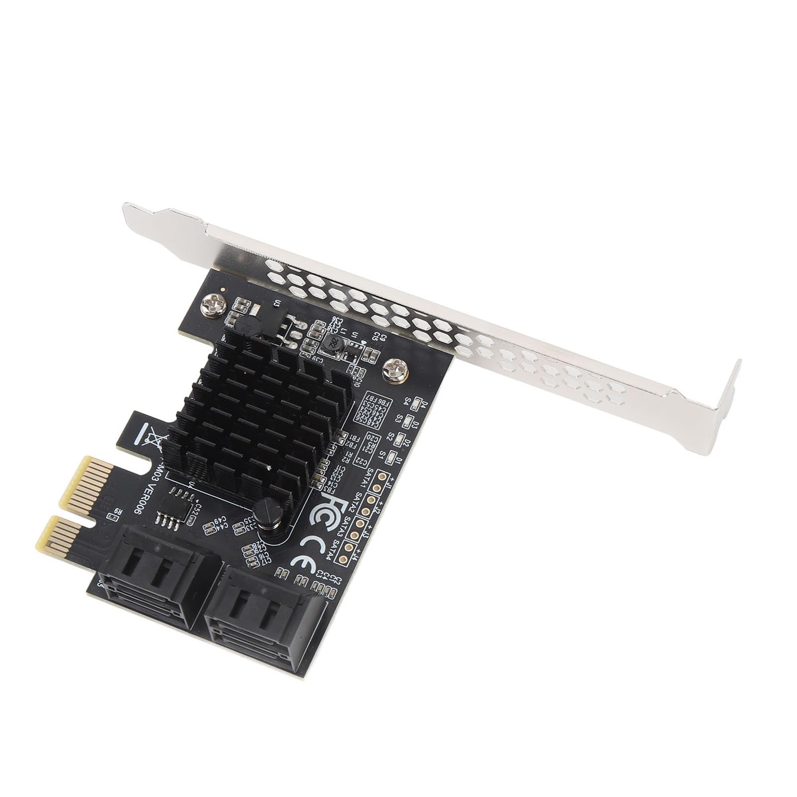 Generic Hard Disk Conversion Card, 88SE9215 Chip 6Gbps Serial ATA 3.0 Expansion Card with Low Profile Bracket for PC