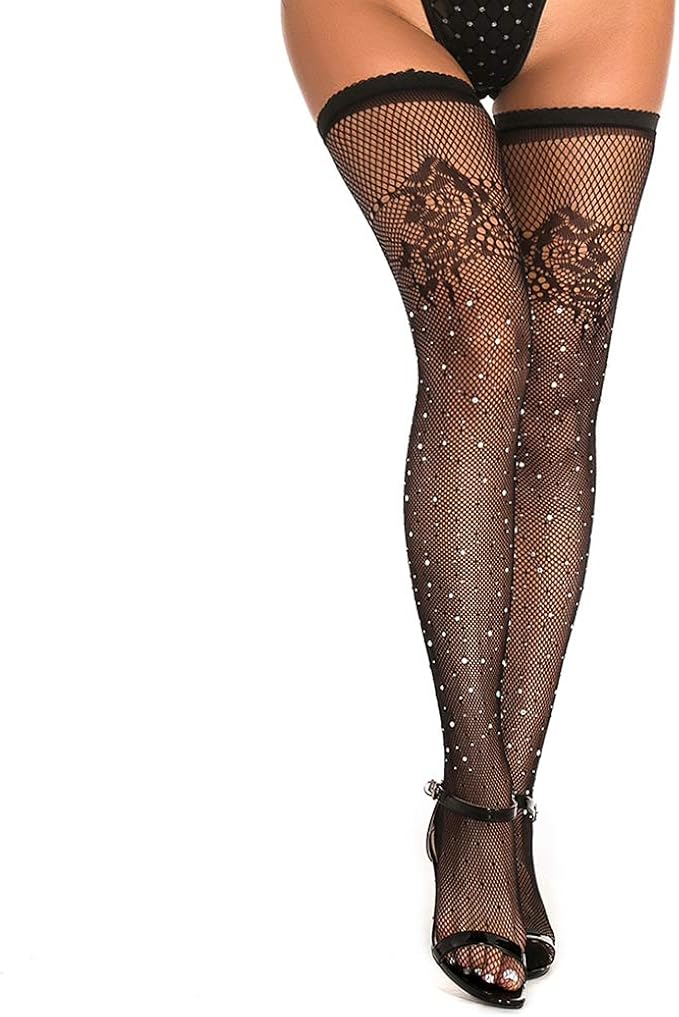 Rhinestone thigh highs Clearance