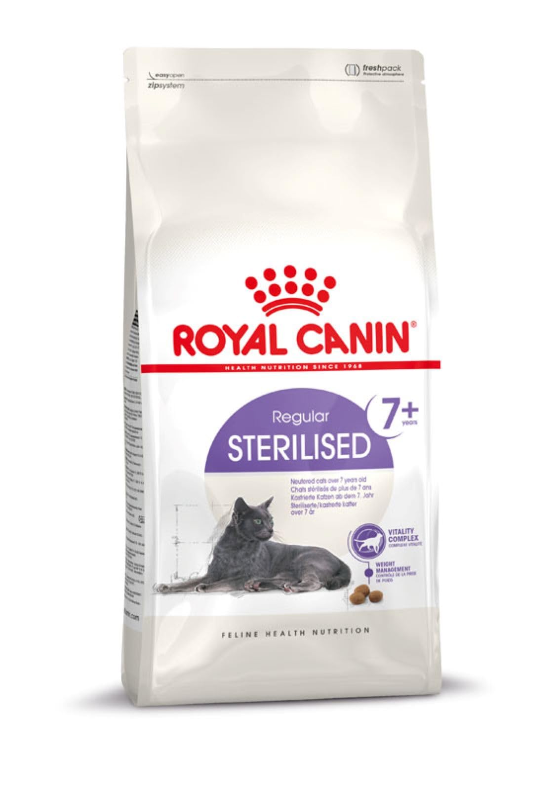 Royal Canin Regular STERILISED 7+ | 400 g | Alimento Completo para Gatos esterilizados | Puede Ayudar a la función renal y del tracto urinario