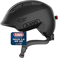 ABUS casco per bambini Smiley 3.0 ACE LED - casco da bici con luce