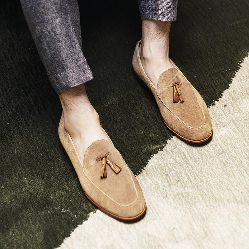 Mens Tassel Loafers Dress Shoes Tuxedo Walking Shoes for Work Office Dress Outdoor2