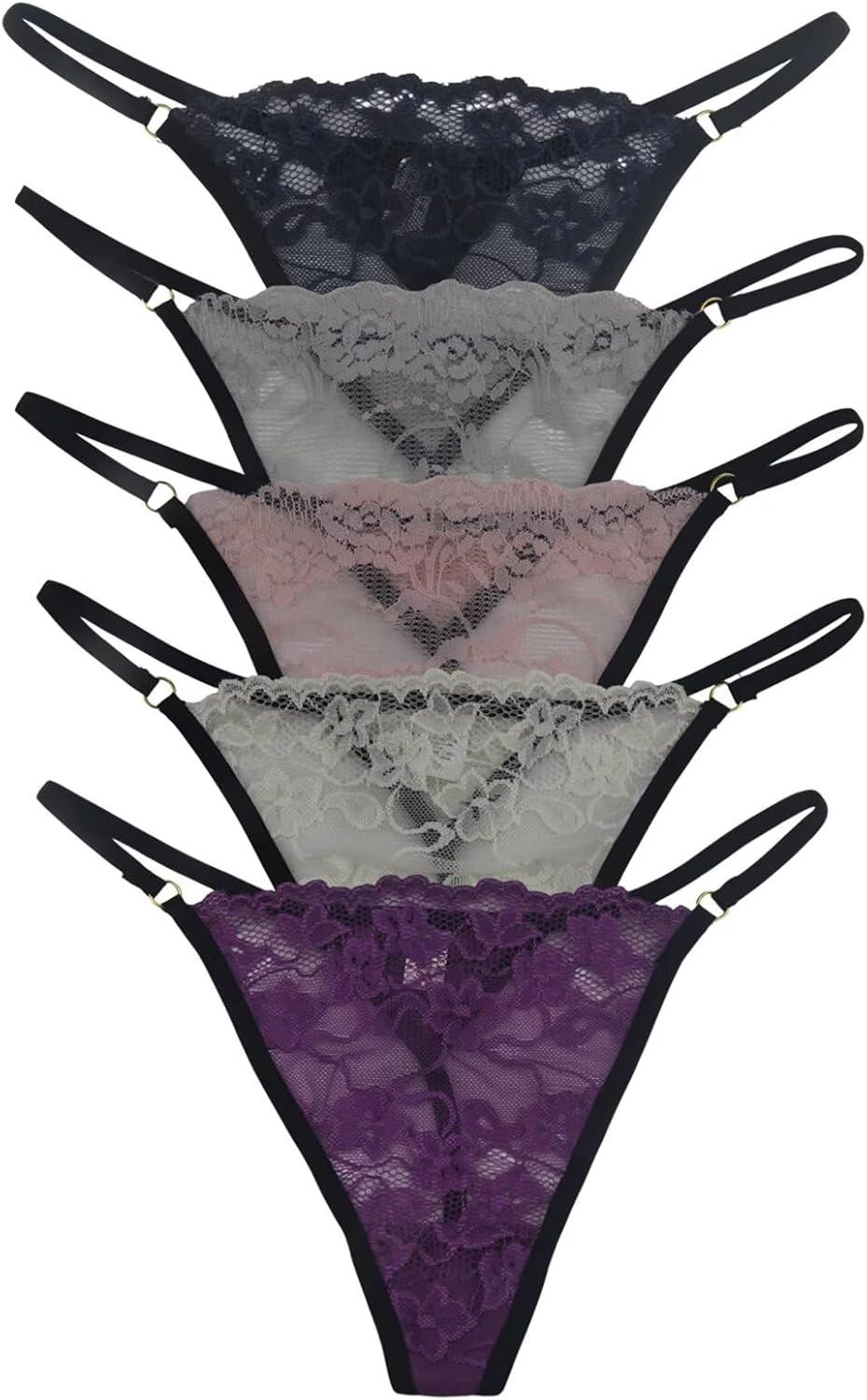 Womens Lace Cheeky Underwear Thongs Panties Lingerie for Sleep Lounge Beach Wear Shorts