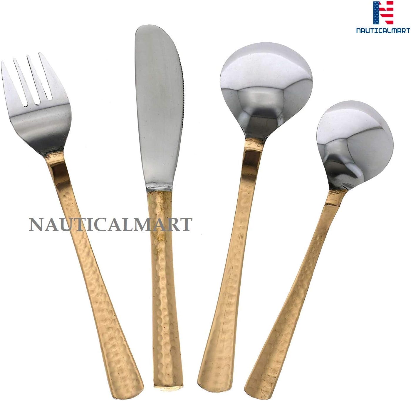 Indian Dinnerware Spoon Fork Knife Set Cutlery Flatware Service for 6