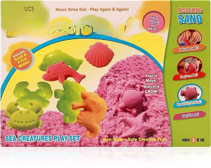 CHILLPISH Sand Sea Creatures Play Set Modelling Clay Art and Craft Creativity Non-Toxic Creative Sand Gift Item Kids Playing Game (Sand sea Creatures Kit) (B0B75N29F8) Amazon Price History, Amazon Price Tracker