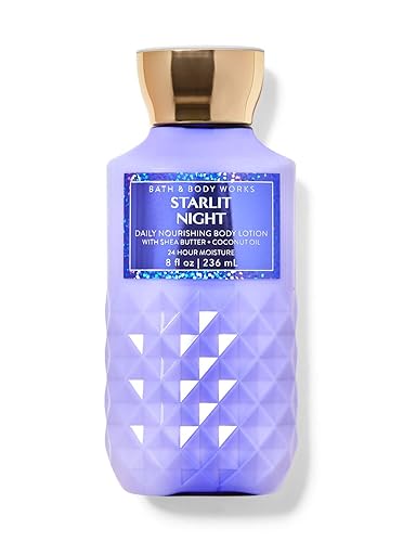 Bath and Body Works Starlit Night Super Smooth Body Lotion Set de regalo para mujeres 8 onzas noche estrellada