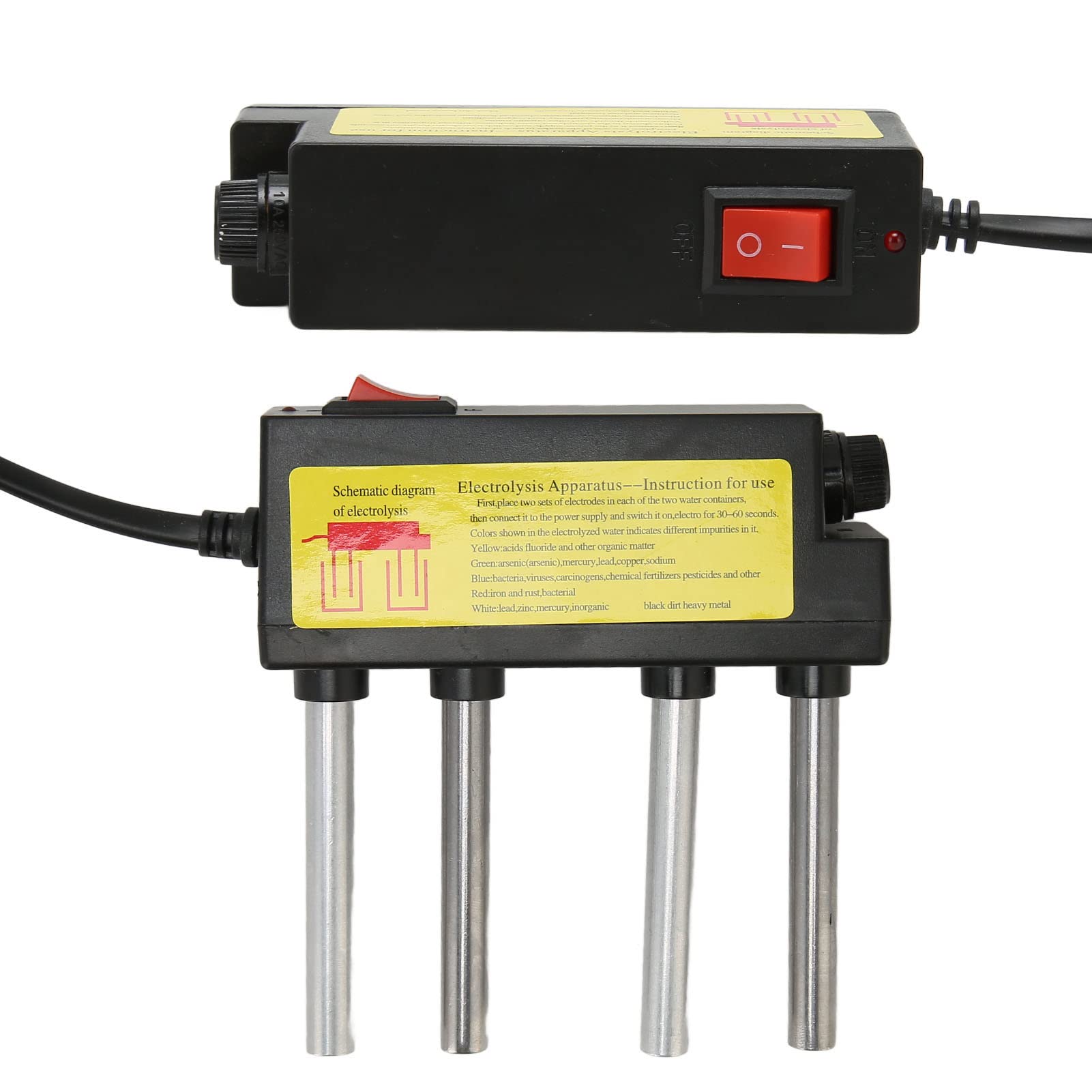 Elektrolizer Wody z Bezpiecznikiem Odpornym na Wycieki, Narzędzie Pomiarowe Filtra Czystości Wody, Wtyczni i Odtwarzania Jakości Elektrolizeru (Wtyczka amerykańska)