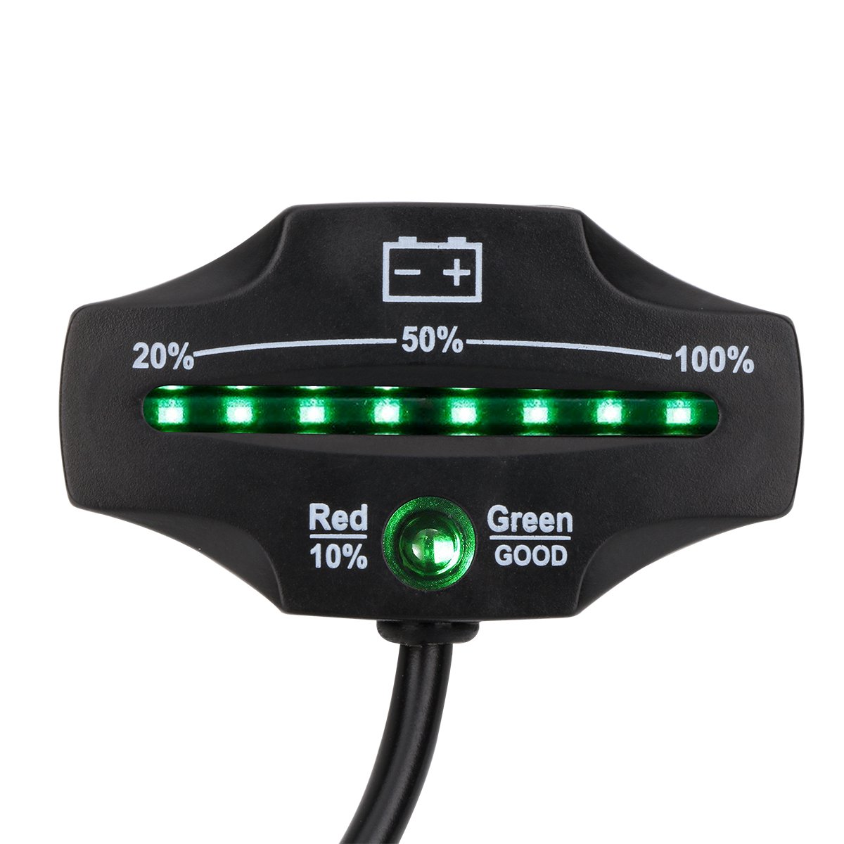 Buy ILAR 12V 24V Lead Battery Indicator Gauge LED Battery Level Monitor