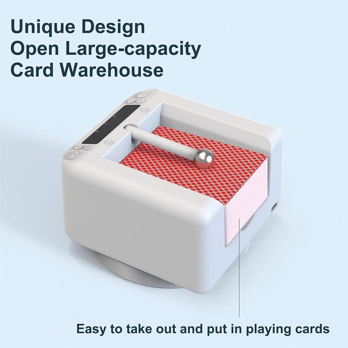 Amazon.co.jp: スマートトランプディーラー、360°回転全自動カード