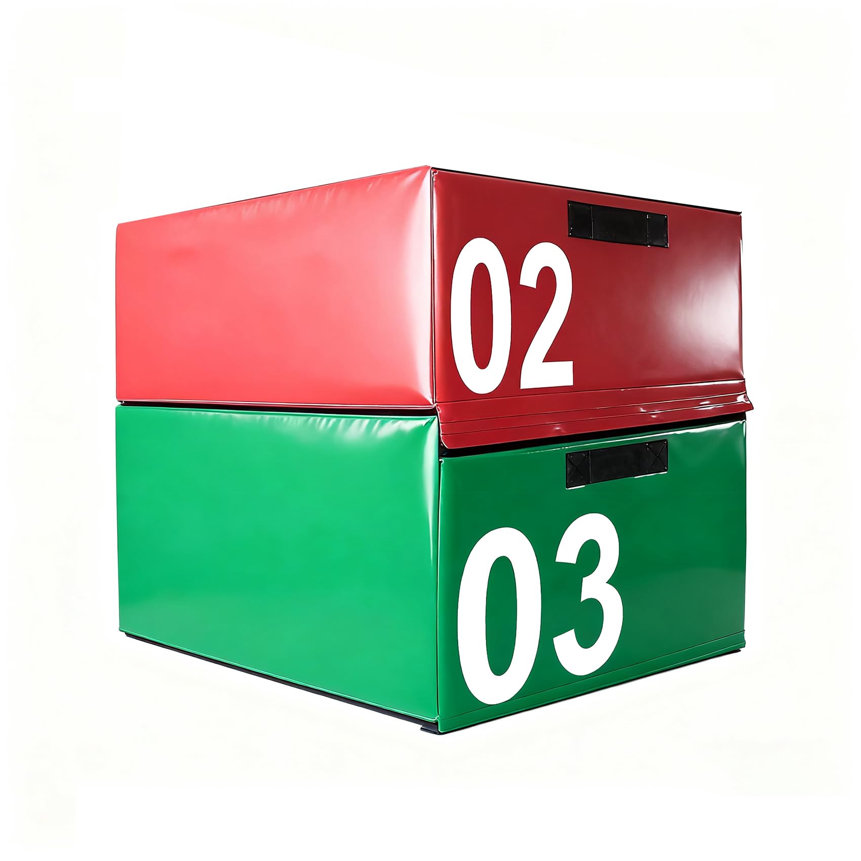 Caja de Salto Plyometrico Modular, Caja de Ejercicio Altura Ajustable con Surface Antideslizante & Espuma EPE para Plyometría, HIIT, Fuerza, Gym en Casa(Size:02#+03#)