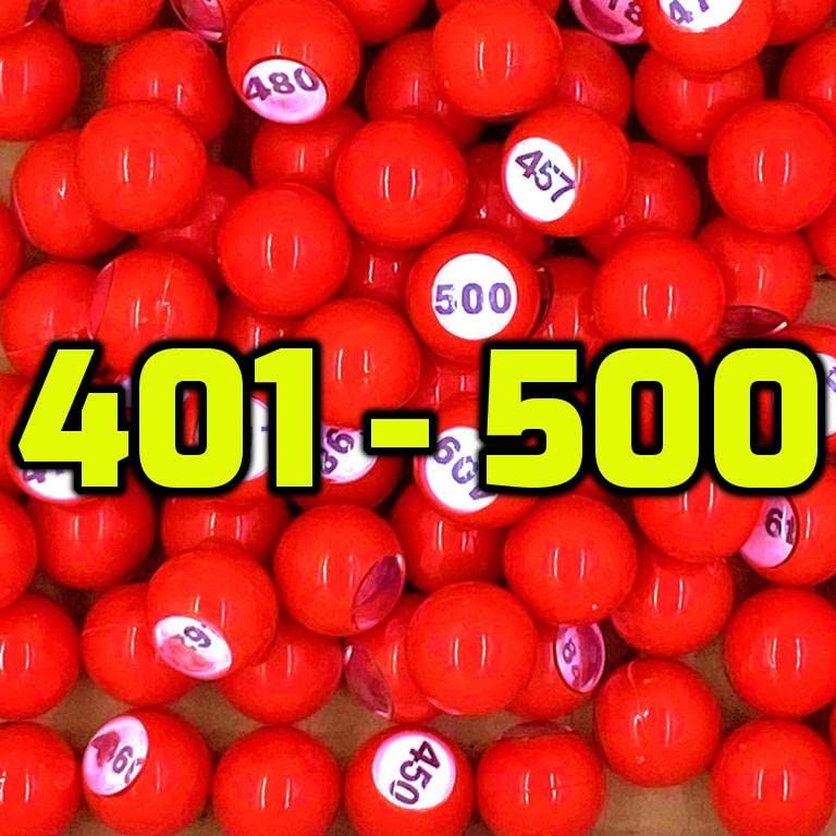 Image of Tapp Collections Raffle Balls Number Set (401-500)