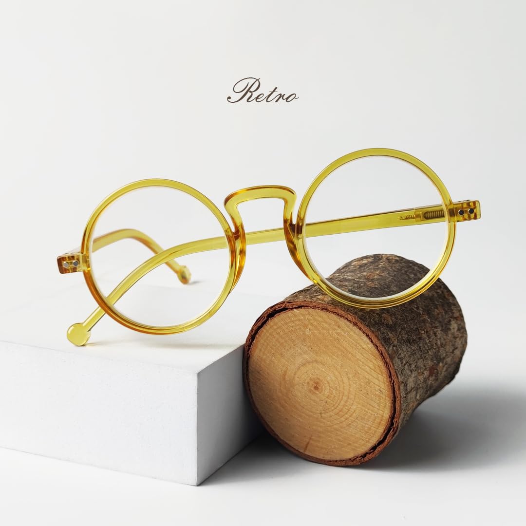 Eyekepper 4-pack Oversized Round Reading Glasses for Women Men Retro Readers+1.25, 4 Pack Mixed-color - Image 3