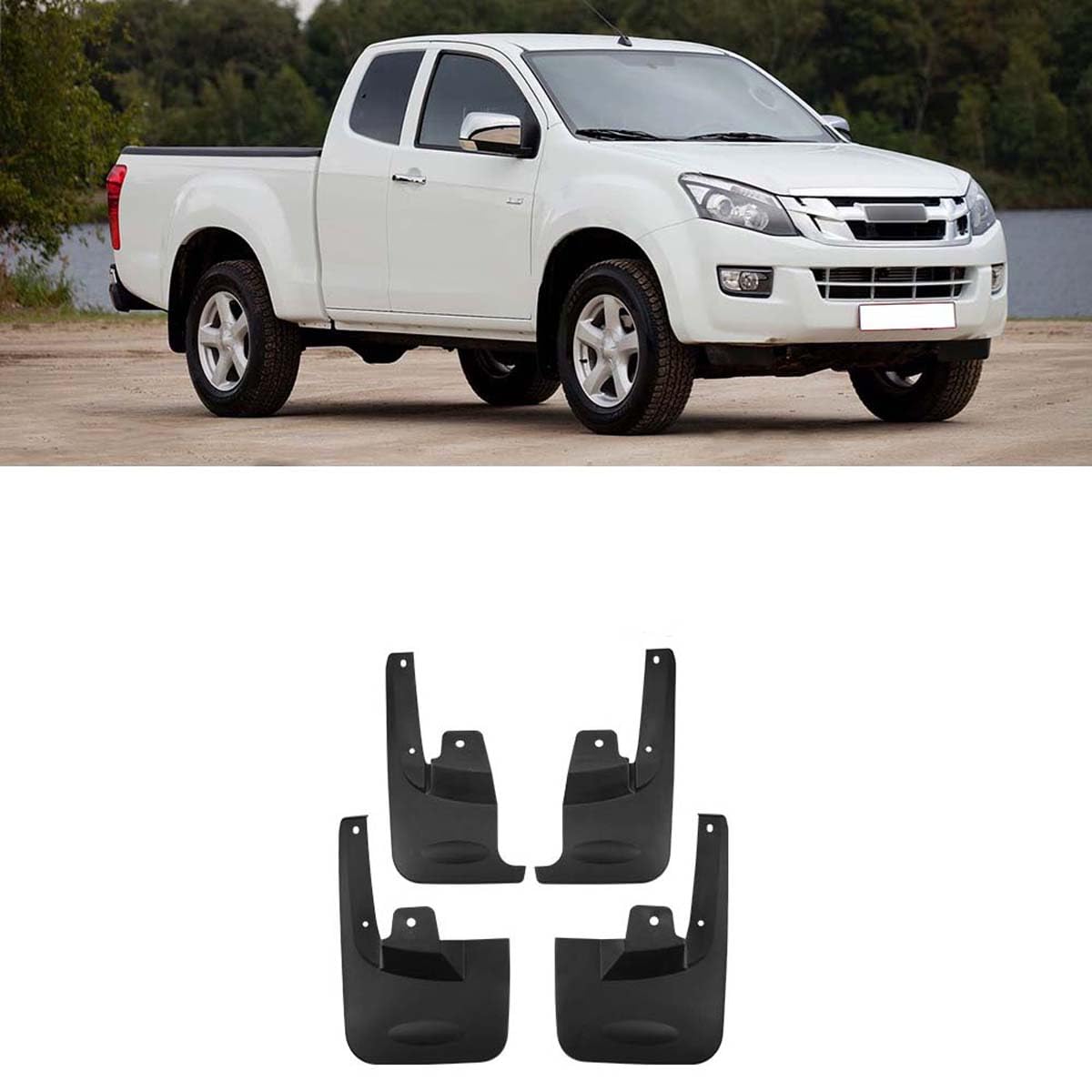 Garde-Boue pour Voiture Isuzu D-Max Idéal pour les Chemins