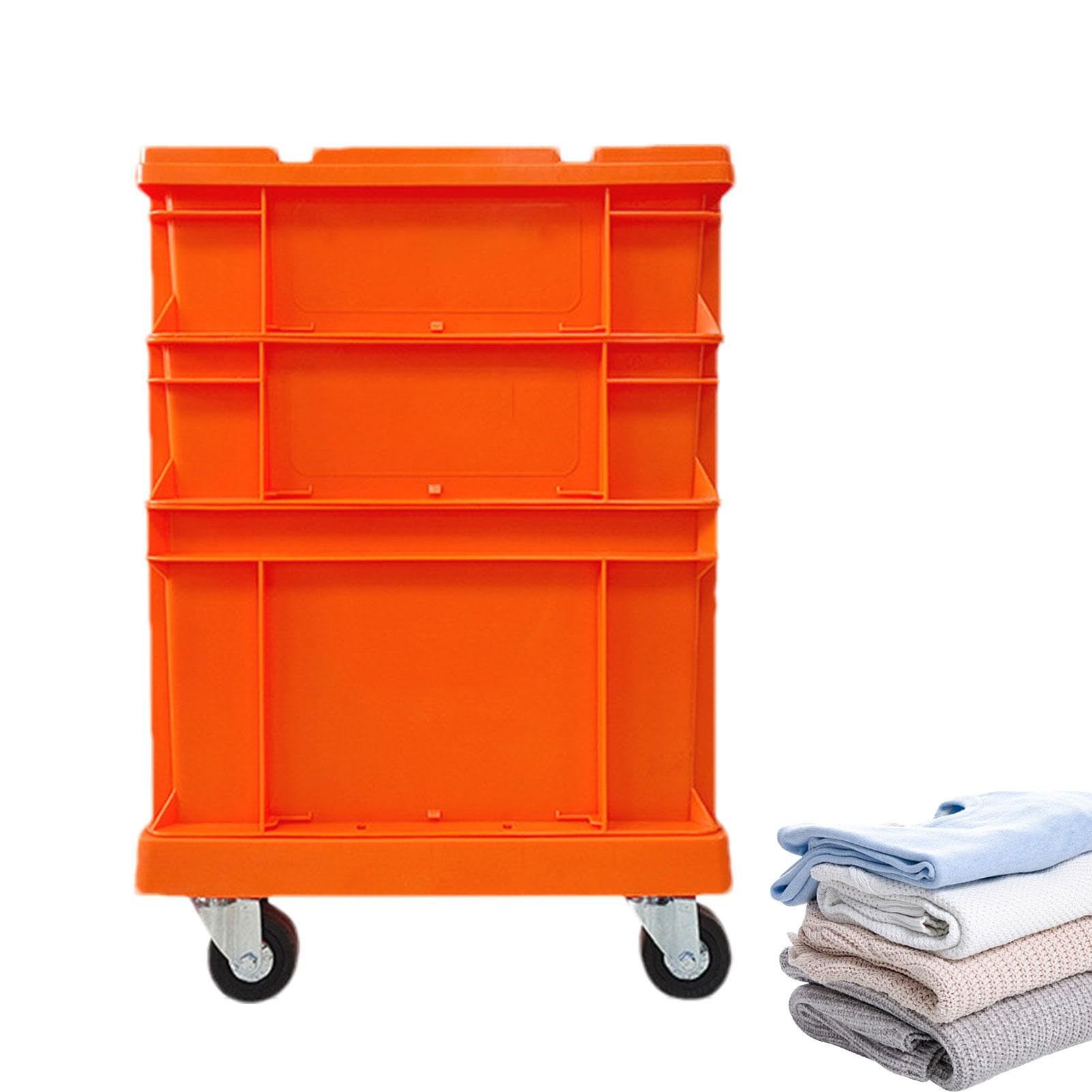 Cassetta degli attrezzi portatile con ruote, contenitore in stile industriale | Contenitore impilabile in stile industriale | Scatole impilabili in stile industriale | Scatola portaoggetti in stile | Contenitori Per Piante E Archiviazione Con Ruote Per Ga