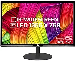 Monitor LED 19' Tronos Widescreen, VGA/HDMI Preto - TRS-HK19WV