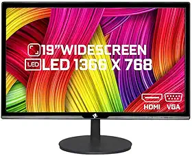 Monitor LED 19' Tronos Widescreen, VGA/HDMI Preto - TRS-HK19WV
